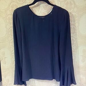 Wayf Black Blouse with Flared Sleeves
